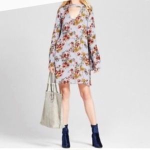 🌻 NWT Mossimo Bohemian Floral Long Bell Sleeves Sz Lg